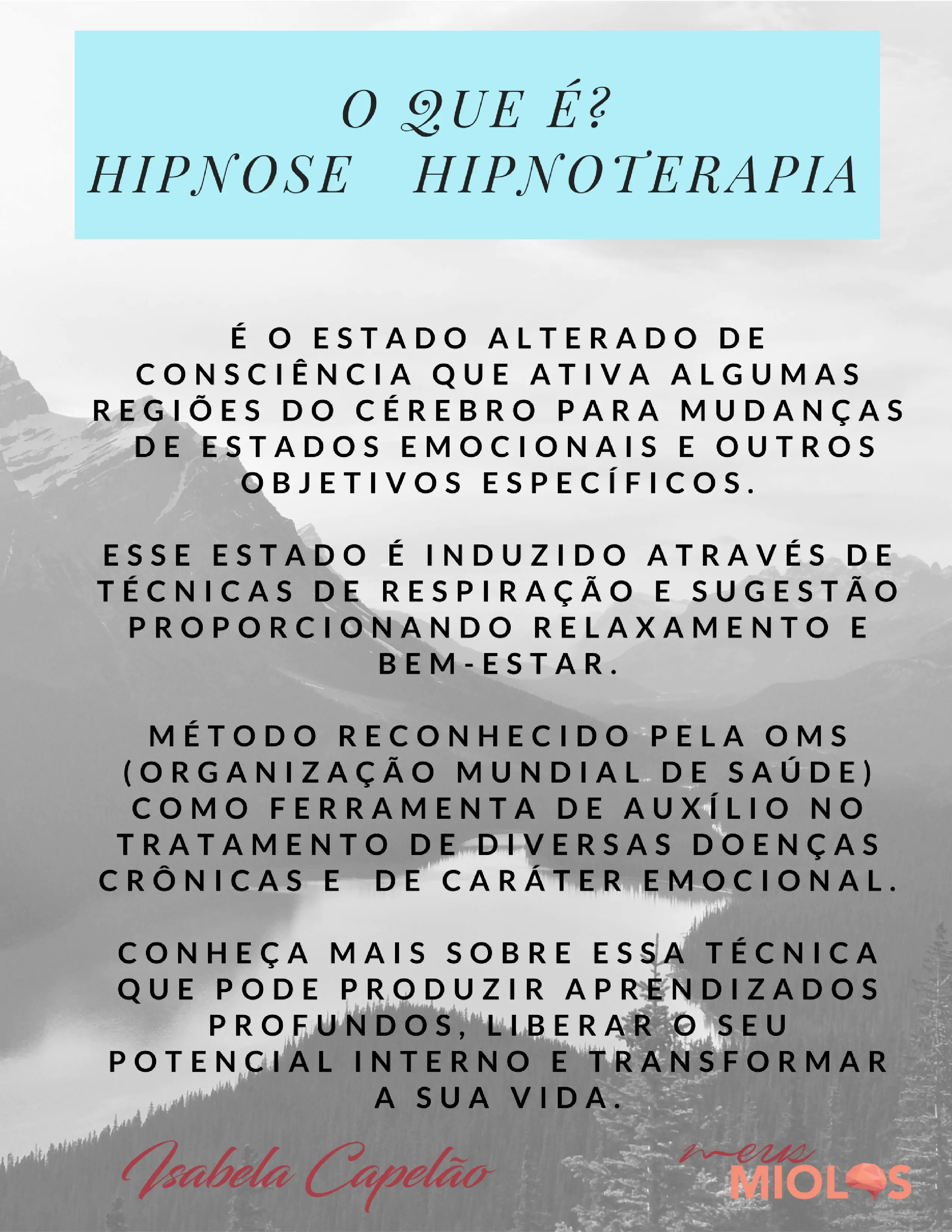 O que é hipnoterapia